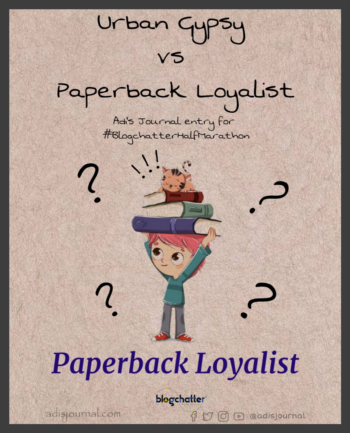 Urban Gypsy vs Paperback Loyalist – very exciting tussle