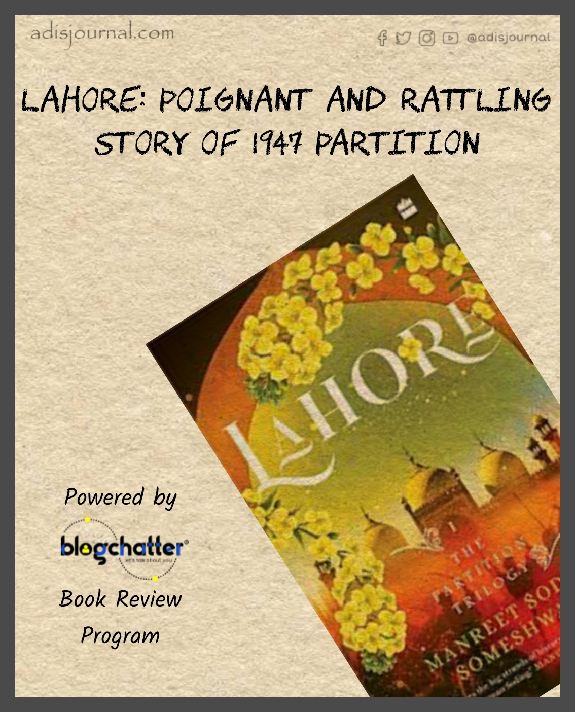 Lahore – Poignant and rattling story of 1947 partition