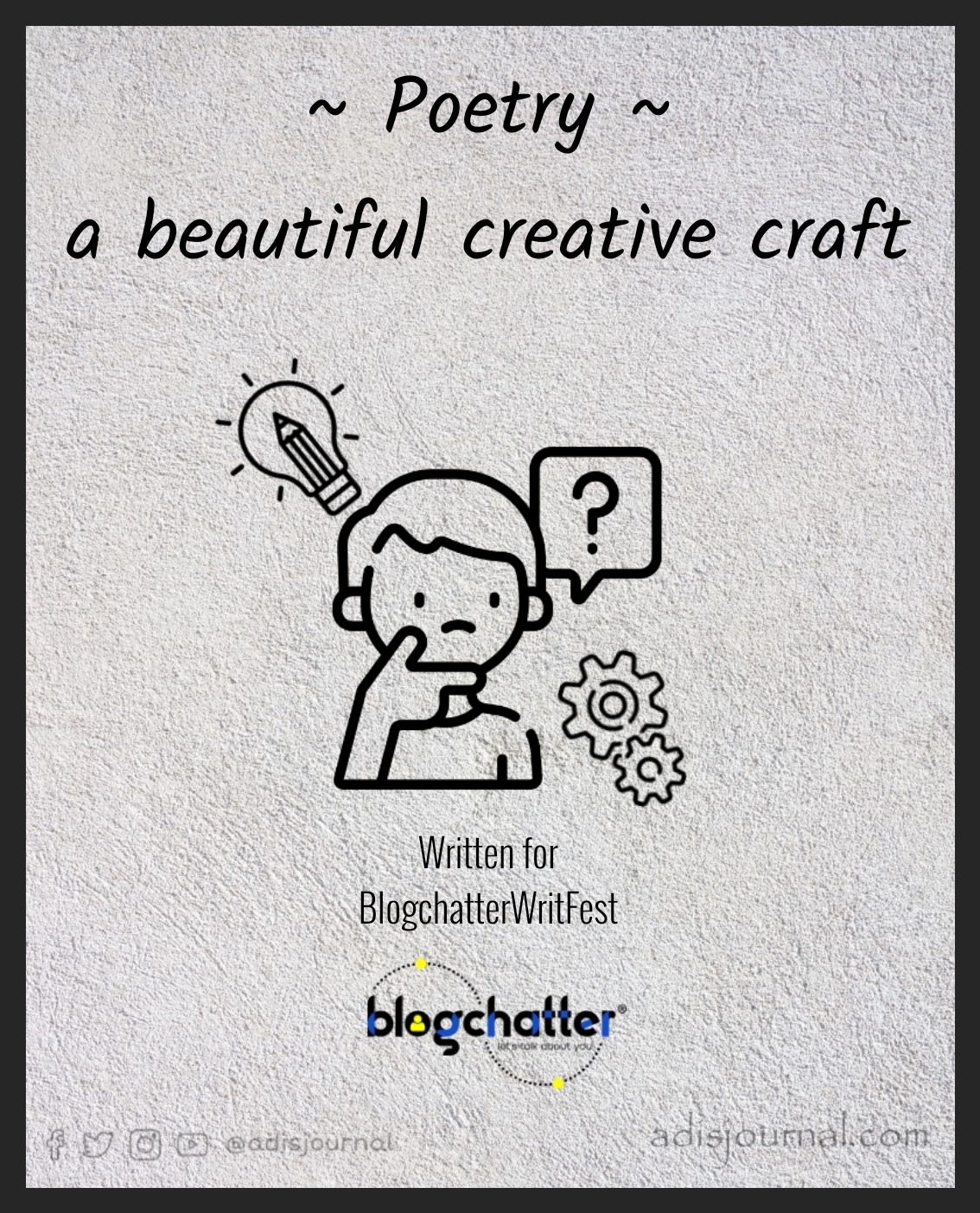 Poetry: a beautiful creative craft